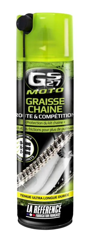 Graisse chaîne GS27 MOTO route et compétition 250 ml Réduction