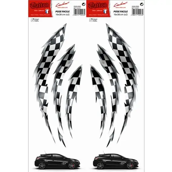 Pas Cher ADHESIFS LATERAUX DAMIERS X2 – 110223 – CADOX