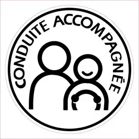 Authentique Disque Conduite accompagnée magnétique CADOX