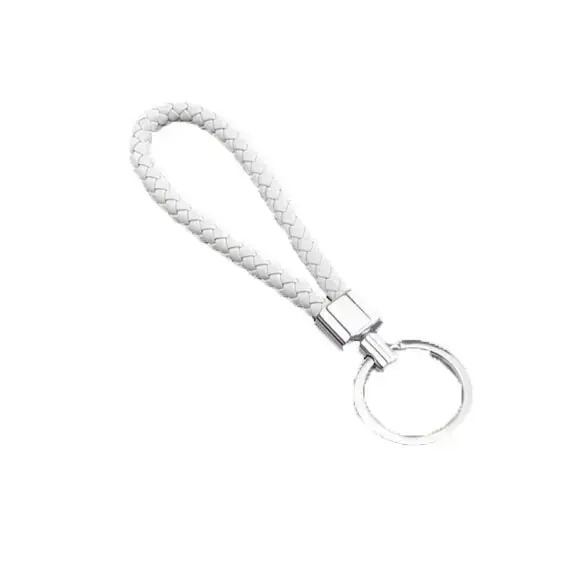 Vente Flash PORTE CLES TRESSE BLANC