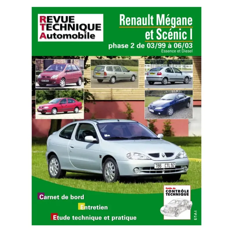 Revue technique de la Renault Mégane I et Scenic I 1999/2003 Prix Choc
