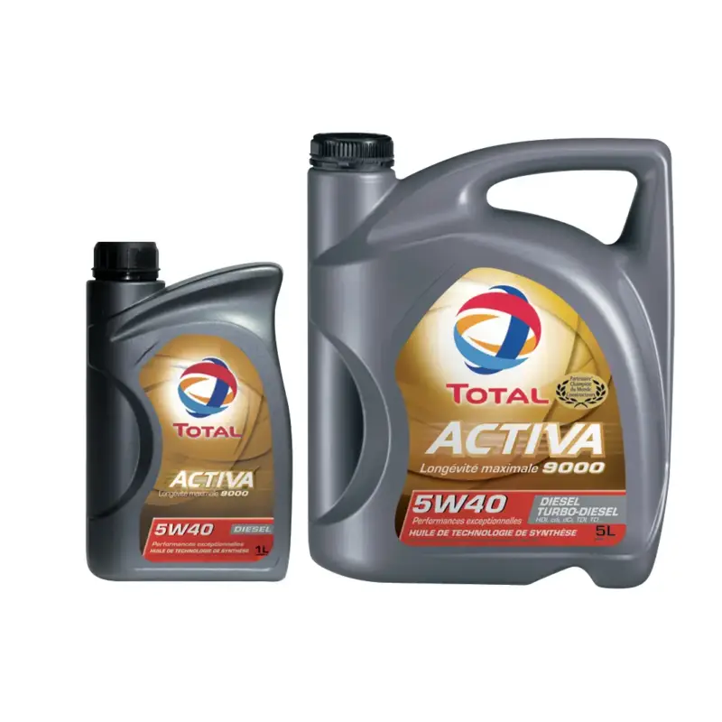 Expédition Rapide Huile moteur Total Activa 9000 5W40 diesel 5L + 1L