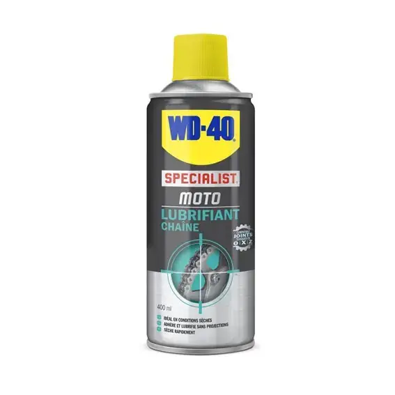 Vente Flash LUBRIFIFIANT CHAINE 400ML – SPRAY33786 – WD40