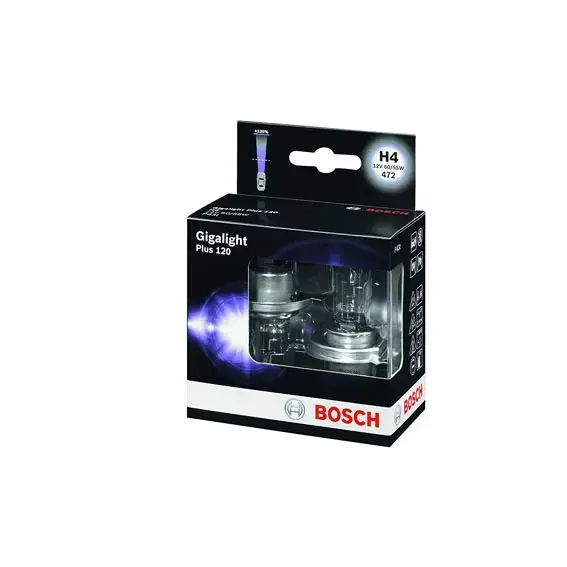 Commander Vite AMPOULES H4 X2 12V55W +120 BOSCH