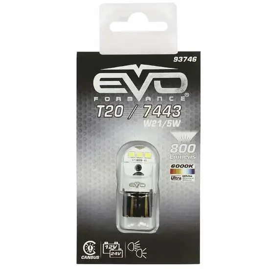 Amp led 12/24v 50w t20 blanc double filaments x1 – EVO Prix Réduit