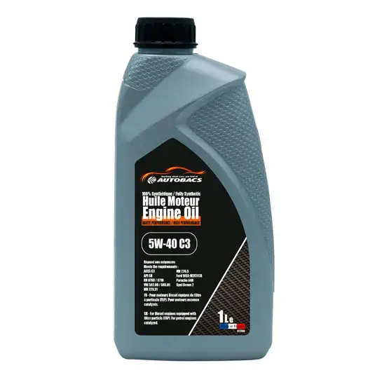 Prix Réduit Huile moteur 5W40 C3 1 litre Autobacs