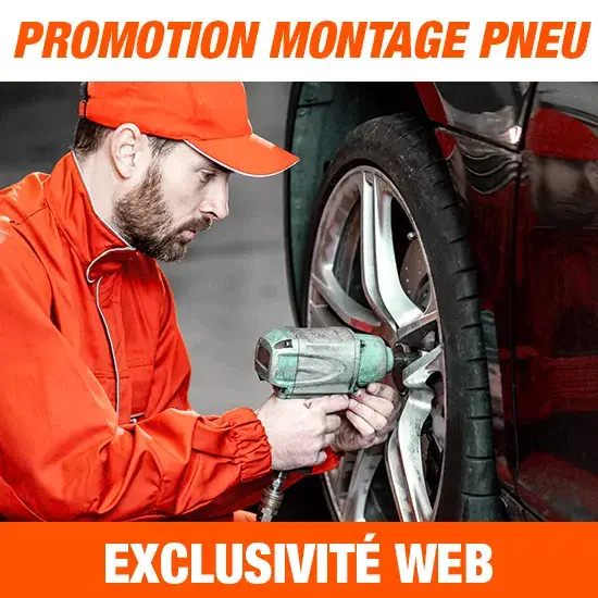 PROMO / Forfait montage 1 Pneu + Equilibrage + Valve (uniquement Mirage et Autogreen) Livraison Gratuite