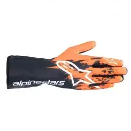 Acheter En Ligne Gants Karting ALPINESTARS TECH 1 K V3 FIA 8877 2022 Noir Orange Blanc