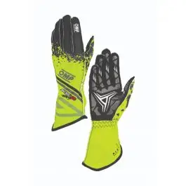 Gants Karting OMP KS 2 ART Jaune Noir Commander Maintenant