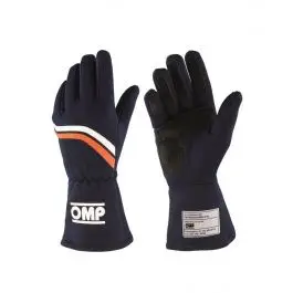 Gants OMP DIJON FIA 8856 2018 Bleu Marine Orange Bon Marché