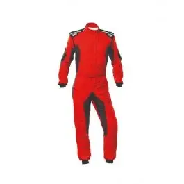 Combinaison OMP TECNICA HYBRID FIA 8856 2018 Rouge Noir Haute Qualité
