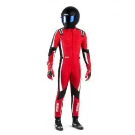 Combinaison Karting SPARCO KERB ADVANCED FIA 8877 2022 Rouge Noir Prix Choc