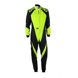 Combinaison Karting OMP KS 3X FIA 8877 2022 Noir Jaune Meilleur Choix