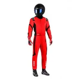 Combinaison Karting Enfant SPARCO THUNDER ADVANCED FIA 8877 2022 Rouge Noir Quantité Limitée