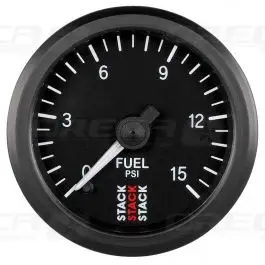 Manomètre pression essence 0-15 PSI 52mm Noir Électrique, moteur pas à pas STACK 726ST3304 Offre Du Jour