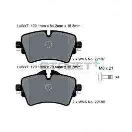 Plaquettes de Frein PAGID STREET Plus T8161 Commande En Gros