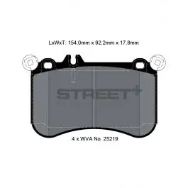 Produit De Marque Plaquettes de Frein PAGID STREET Plus T8116