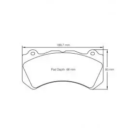 Plaquettes de Frein Pré-rodées PAGID Forme 8081 Composé RSL29 Bon Plan