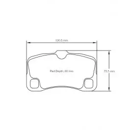 Petit Prix Plaquettes de Frein Pré-rodées PAGID Forme 8006 Composé RST3