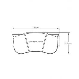 Vente Flash Plaquettes de Frein Pré-rodées PAGID Forme 2560 Composé RSL1E