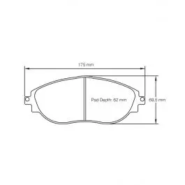 Plaquettes de Frein PAGID Forme 8201 Composé RSL29 Offre Du Jour