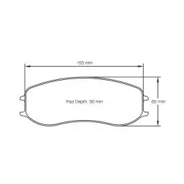 Plaquettes de Frein PAGID Forme 4928 Composé RSL2E Offre Limitée