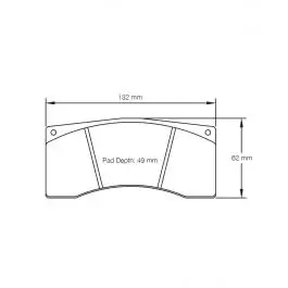 Solde Plaquettes de Frein PAGID Forme 2704 Composé RSL19
