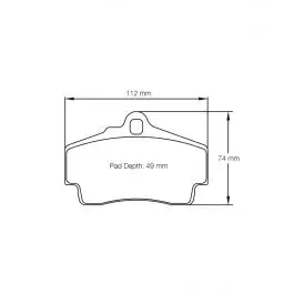Plaquettes de Frein PAGID Forme 2406 Composé RSL1 Commander Vite
