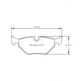 Plaquettes de Frein PAGID Forme 1285 Composé RS42 Commander Vite