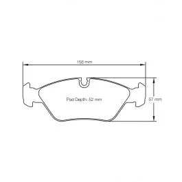 Plaquettes de Frein PAGID Forme 1144 Composé RS42 Livraison Gratuite