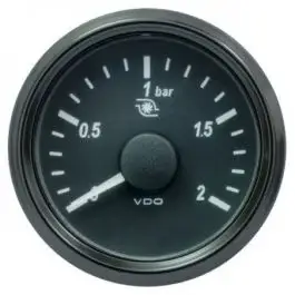 Manomètre de pression Turbo VDO SingleViu 0-5 bars diamètre 52mm avec câblage analogique Marque