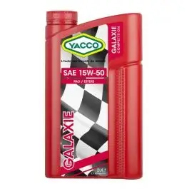 Expédition Rapide Huile moteur YACCO Galaxie 15W50 100% synthèse 2L