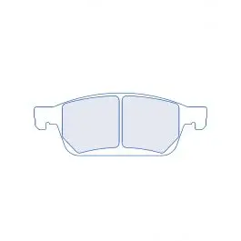 Authentique Plaquettes de frein CL Brakes 4207 RC6 180,1 mm x 65,5 mm x 18 mm