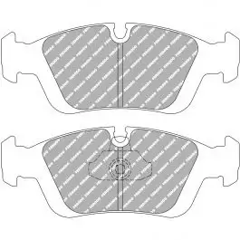 Dernier Modèle Plaquettes de frein FERODO FDS1300 DS Performance 151,4 mm x 57,5 mm x 16,9 mm