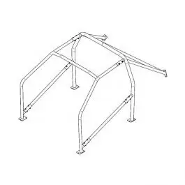 Produit De Marque Arceau SASSA pour SIMCA Rallye 1/2 1970-1976 6 points à boulonner