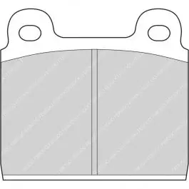 Paiement Sécurisé Plaquettes de frein FERODO FCP11 DS2500 76,7 mm x 70 mm x 15 mm