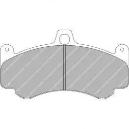 Plaquettes de frein FERODO FRP3075 DS2500 190,4 mm x 101 mm x 17,5 mm Authentique