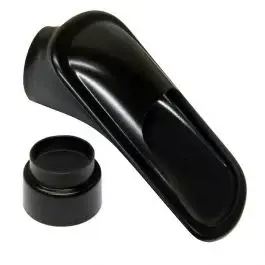 Usine Directe Ecope de refroidissement petite latérale type GT noire REVOTEC 51/63 mm - 224 x 124 x 121 mm (2 parties)