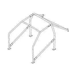 Satisfait Ou Remboursé Arceau SASSA pour JAGUAR Type E 1961-1975 6 points à boulonner