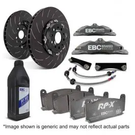 Prix Cassé Kit gros freins avant et arrière EBC BBK002R-2FR
