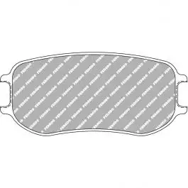 Remise Plaquettes de frein FERODO FRP3152 TL163 123.4 x 55.3 x 26 mm