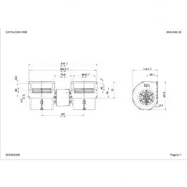Populaire Ventilateur turbine soufflant 12V SPAL 008-A45-02