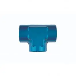 Meilleure Vente Adaptateur GOODRIDGE AN938 Té Femelle 1 1/16 JIC X 12 en Alu Bleu