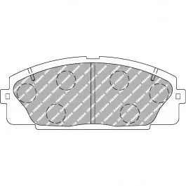 Plaquettes de frein FERODO FRP3127 DS2500 145,4 mm x 57,8 mm x 15,5 mm Vente Flash