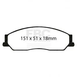 Plaquettes EBC Greenstuff DP22036 Livraison Gratuite