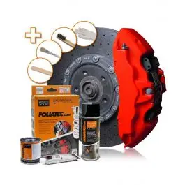 Prix Bas Kit de Laque FOLIATEC pour Etrier de Frein Rouge Mat