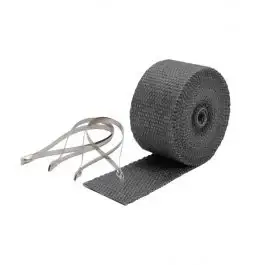Kit ruban échappement 7,6M x 5CM Fibre de verre - Noir DEI 10119 Achat Immédiat