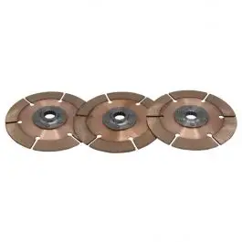 Petit Prix Disques d'embrayage (3) Métal fritté (rond) 6 rivets D184mm x 24 can Tilton 64185-2-ABA-57