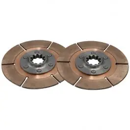 Achat Immédiat Disques d’embrayage (2) Métal fritté (rond) 6 rivets D140mm x 22 can Tilton 64140-9-AA-51