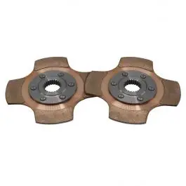 Prix Bas Disques d'embrayage (2) Métal fritté (4 patins) 6 rivets D140mm x 26 can Tilton 64140-3-AA-36